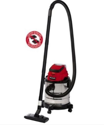Пилосос професійний акумуляторний Einhell TC-VC 18/20 Li S - Solo PXC 18В 8кПа контейнер 20л без АКБ