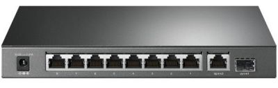 Комутатор TP-LINK TL-SG1210P 8xGE (8xPoE), 1xSFP, 63Вт, Некерований