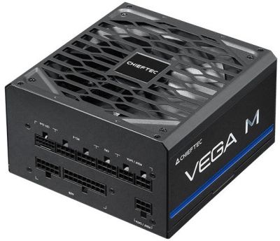 Блок живлення CHIEFTEC Vega M  (850W), >90%, 80+ Gold, 135мм FDB, 1xMB 24pin(20+4), 2xCPU 8pin(4+4),