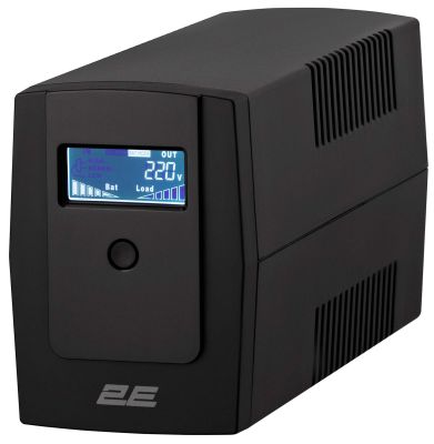 Джерело безперебійного живлення 2E DD850, 850VA/480W, LCD, RJ45, USB, 2xSchuko