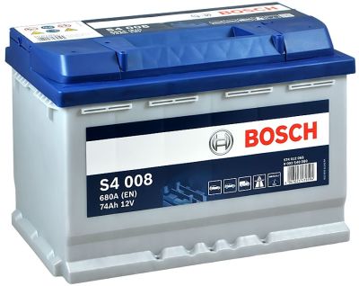 Акумулятор Bosch S4 12В 74А·год 680А R+ (0 092 S40 080)