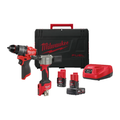 Набір із двох акумуляторних інструментів Milwaukee M12 FPP2D2-422X FUEL POWER PACK IN2 шурупокрут-др