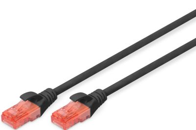 Патч-корд DIGITUS CAT 6 UTP, 2м, AWG 26/7, Cu, LSZH, чорний