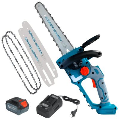 Пила ланцюгова акумуляторна Konner&amp;Sohnen KS MCS20V-12 SET 20В акб 1х4А·год шина 30см ЗП 2.05кг