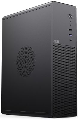 Корпус 2E Credo Slim V90B-400 з БЖ 2E TFX400, 1xUSB3.0, 1х USB 2.0, 1xUSB Type-C, 2x90мм, VGA 220мм,