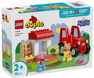Конструктор LEGO DUPLO Peppa Pig Трактор і ринок