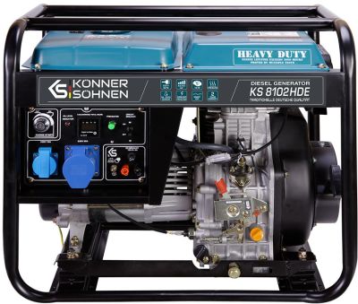 Генератор дизельний Konner&amp;Sohnen KS 8102HDE (EURO II), 230В, 6.5кВт, електростартер, 117кг