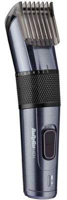 Машинка для стриження  Babyliss, мережа+акум., вібраційний мотор, насадок-1, кейс, титан.напил., сір