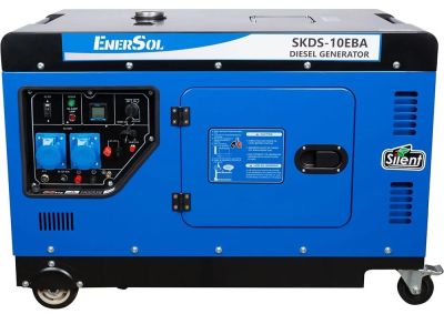 Генератор дизельний EnerSol, 230В, 1 фаза, 9/10кВт, електростартер, 230кг