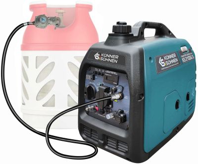 Генератор газобензиновий інверторний Konner&amp;Sohnen KS 2100IGS LPG, 230В, 2.0кВт, ручний стартер, 19к