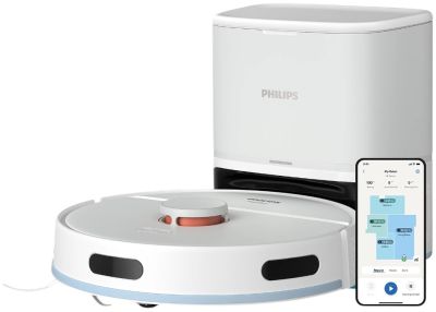 Робот-пилосос Philips Series 2000, h=9.7см, вологе прибирання, конт пил -0.38л, вода -0.3л, автон. р
