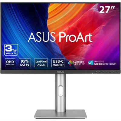 Монітор Asus 27" ProArt PA278CFRV HDMI, 2xDP, USB-C, 3xUSB, MM, IPS, 2560x1440, 100Hz, 5ms, DCI-P3 9