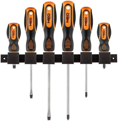 Викрутки Neo Tools SL,PH, сталь CrV, набір 6шт