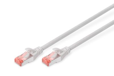 Патч-корд DIGITUS САТ 6 S-FTP, 1м, AWG 27/7, Cu, LSZH, сірий