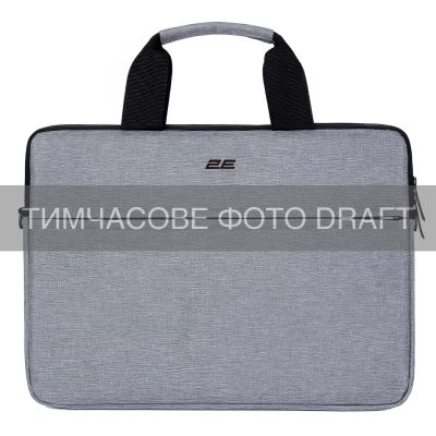 Сумка для ноутбука 2E, Slim Keeper 15.6/16", сірий