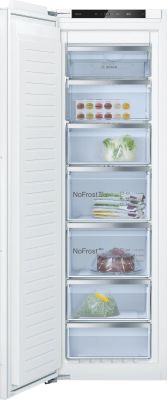 Bosch Вбудована морозильна камера Bosch, 177x55x55, 212 л, 1 дверцята, E, NF, біла
