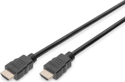 Кабель DIGITUS HDMI (M/M), High speed/Ethernet, 5м, чорний