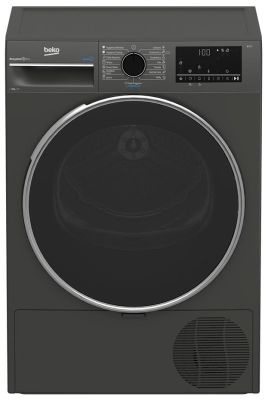 Сушильна машина Beko тепловий насос, 8кг, A++, 60см, дисплей, підсвітка барабану, сірий