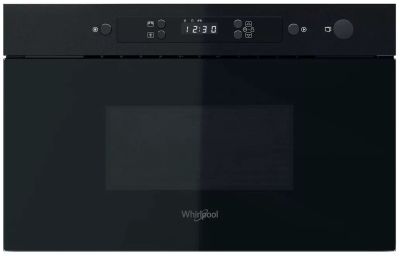 Мікрохвильова піч Whirlpool вбудована, 22л, електронне упр., 750Вт, дисплей, чорний