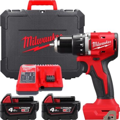 Шурупокрут-дриль акумуляторний Milwaukee M18 BLDDRC-402C 18В 2х4А·год 60Нм 550·1700об/хв ЗП M12-18C