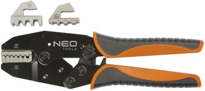 Кліщі обтискні Neo Tools, для обтиску наконечників 0.5-16мм2, 2 змінних губок, 220мм, CrMo