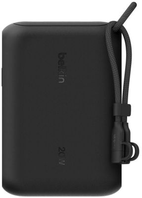 Акумулятор портативний літій-іонний Power Bank Belkin 10000мА·год, 20Вт, з дисплеєм, чорний