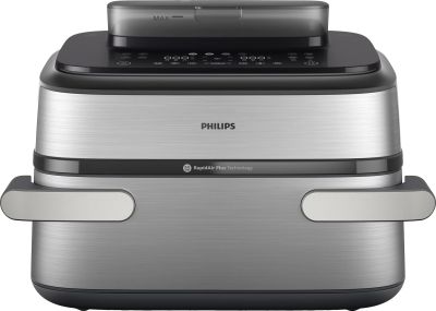 Мультипіч Philips Ovi Dual SteamFry 2750Вт, чаша-3+6л, сенсорне управл., 8 авто. програм,  пластик/м
