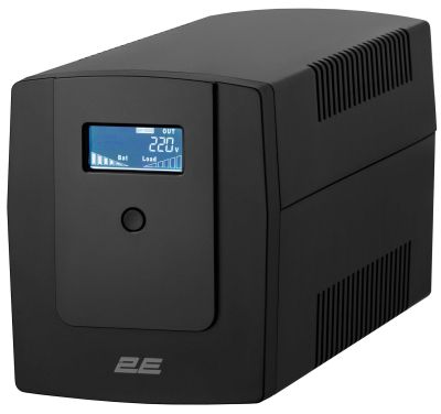 Джерело безперебійного живлення 2E DD1500, 1500VA/900W, LCD, RJ45, USB, 3xSchuko