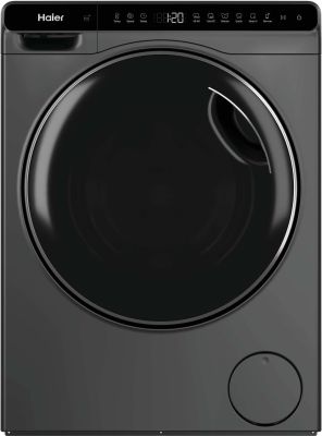 Пральна машина Haier фронтальна, 5кг, 1200, A, 42.3см, дисплей, інвертор, люк чорний, Wi-Fi, висота