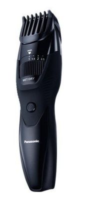 Тример Panasonic, для бороди, вусів, окантовки, акум., роторний мотор, насадок-1, сталь, чорний