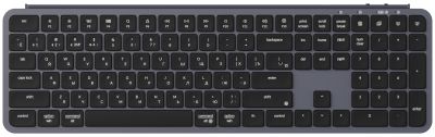 Клавіатура мембрана Keychron B6 Pro, USB/WL/BT, space gray