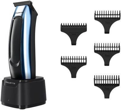 Тример Rowenta Barber Experience, для голови, бороди, мережа+акум., роторний мотор, насадок-5, нержа