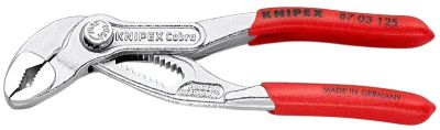 Кліщі сантехнічні KNIPEX Cobra 0-25мм 125мм хромовані 0.085кг