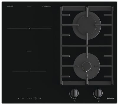 Варильна поверхня Gorenje комбінована (2 газ + 2 інд), 60см, чорний