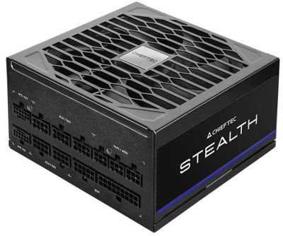 Блок живлення CHIEFTEC Stealth (1000W), >92%, 80+ Platinum, 135мм FDB, 1xMB 24pin(20+4), 2xCPU 8pin(