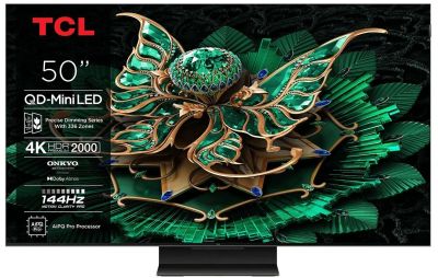 TCL Телевізор 50" MiniLED 4K 144Hz Smart Google TV Black