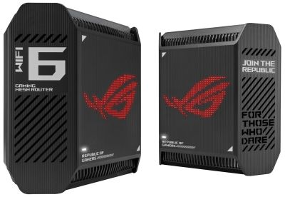 Система WiFi-Mesh ASUS ROG Rapture GT6 AX10000, 3xGE LAN, 1x2.5GE WAN, 1xUSB 3.2, 2мод, чорний