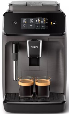 Кавомашина Philips Series 1200 1.8л, зерно, ручний капучинатор, авторецептів - 2, чорний