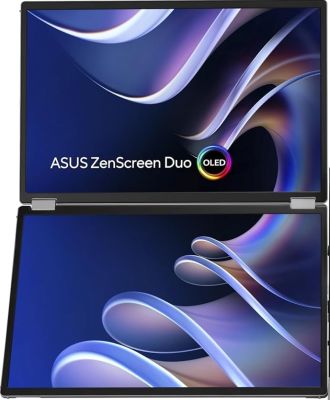 Монітор портативний Asus 2x14" ZenScreen DUO MQ149CD mHDMI, 2xUSB-C, OLED, 1920x1200, 16:10, DCI-P3