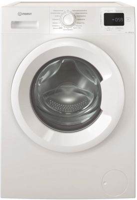 Пральна машина Indesit фронтальна, 6кг, 1000, B, 44.6см, дисплей, пара, інвертор, білий