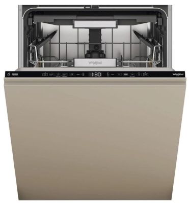 Посудомийна машина Whirlpool вбудована, 15компл., B, 60см, дисплей, 3й кошик, білий