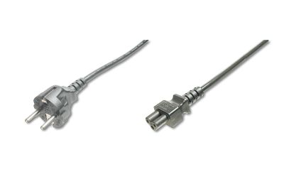 Кабель живлення DIGITUS Schuko CEE 7/7 (Typ-F) - C5 M/F, 1.2м, чорний