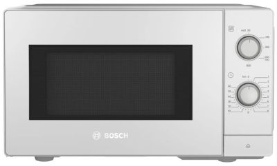 Мікрохвильова піч Bosch, 20л, мех. керув., 800Вт, білий