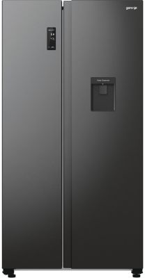 Холодильник SBS Gorenje, 179х67х92см, 2 двері, 353(191)л, А++, NF+, Інв., Зона св-ті, диспенсер, ген