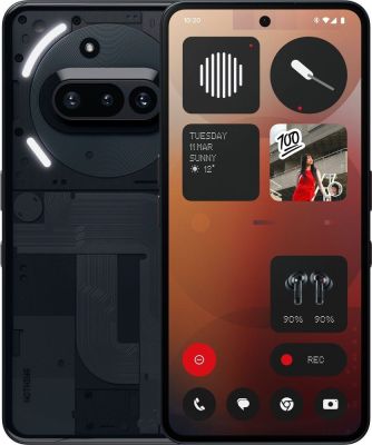 Смартфон Nothing Phone (3a) 6.77" 12/256ГБ, 2SIM, 5000мА•год, чорний