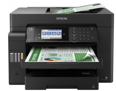 БФП ink color A3 Epson EcoTank L15150 32_22 ppm Fax DADF Duplex USB Ethernet Wi-Fi 4 inks Pigment