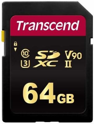 Карта пам'яті Transcend SD  64GB C10 UHS-II U3 R285/W220MB/s 4K