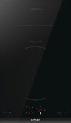 Варильна поверхня Gorenje індукційна, 30см, Доміно, PowerBoost, TouchControl, поєднання конфорок, чо