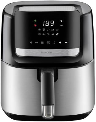 Мультипіч Sencor Vita Fryer, 1600Вт, чаша-6,5л, сенсорне керув., 10 програм, пластик, нерж. сталь-чо