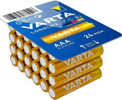 Батарейка Varta Longlife лужна AAA блістер, 24 шт